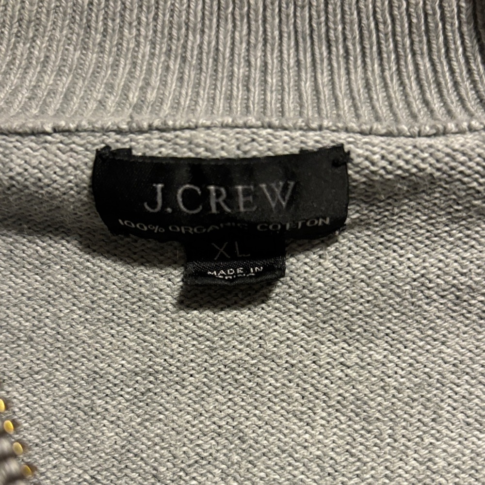 J. Crew Light Gray Organic Cotton Sweater - Picture 2 of 3